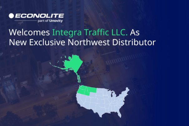 Integra Traffic LLC logo and Dr. John Shearer announcement for Econolite Northwest distribution