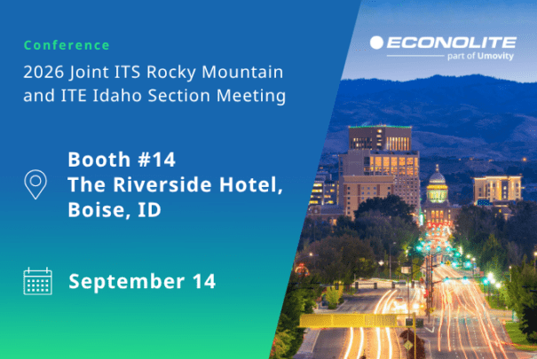 Econolite exhibiting at the 2026 Joint ITS Rocky Mountain and ITE Idaho Section Meeting at The Riverside Hotel in Boise, ID